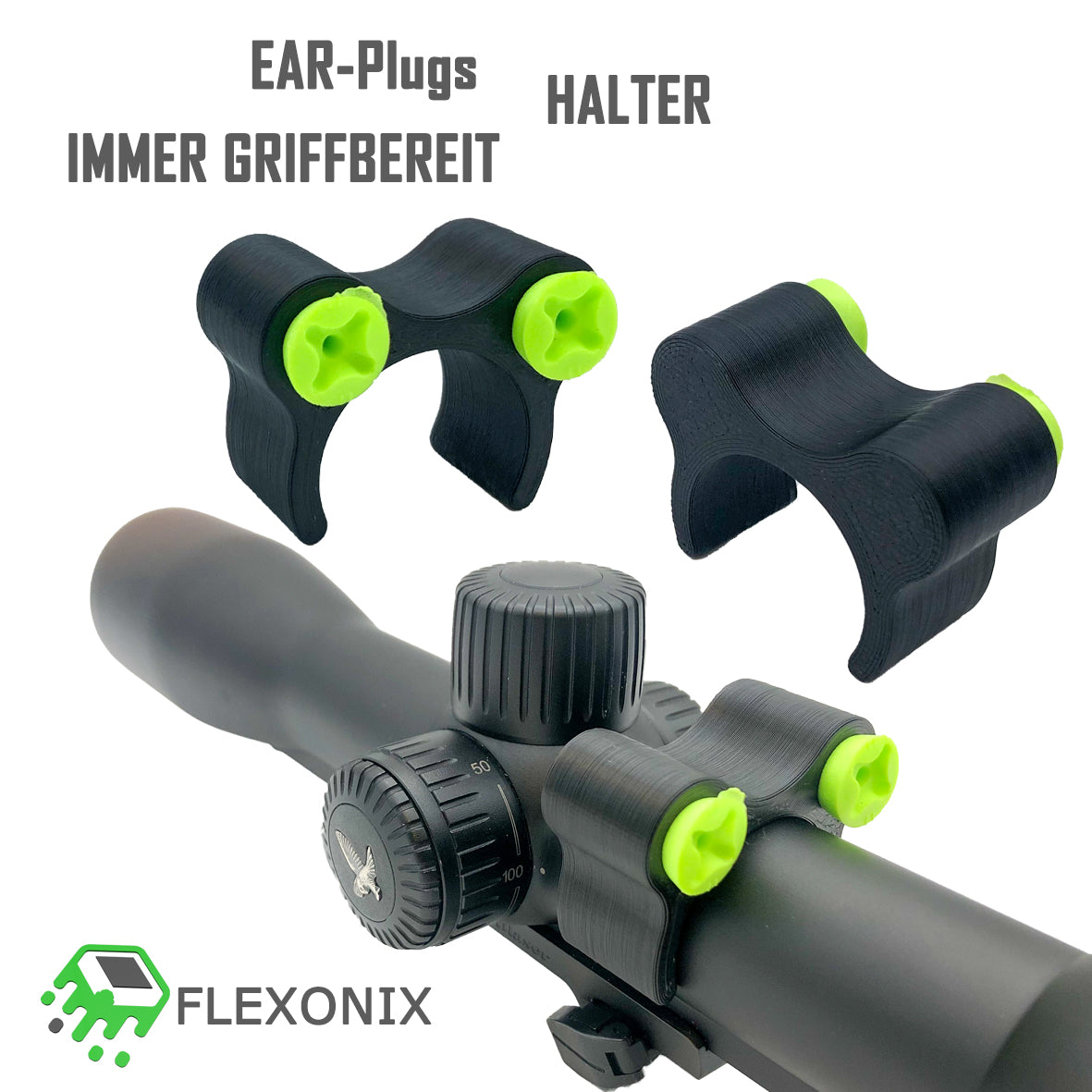 Schalldämpfer-Halter Doppelpack – Flexonix